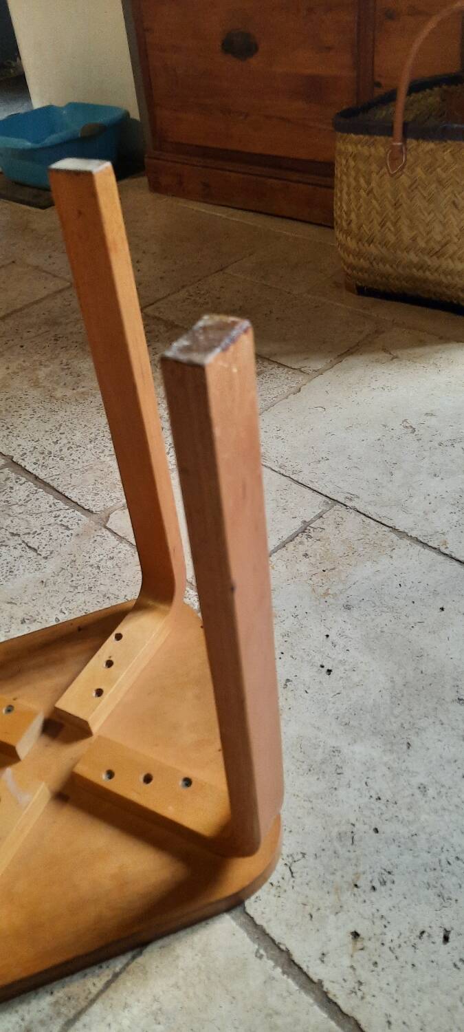 Wooden stool made of pine