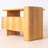 Bureau postmoderne, table à écrire par Bohumil Landsman, placage de chêne, années 1970