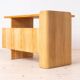 Postmodern Desk, Writing Table by Bohumil Landsman, Oak Veneer, 1970s