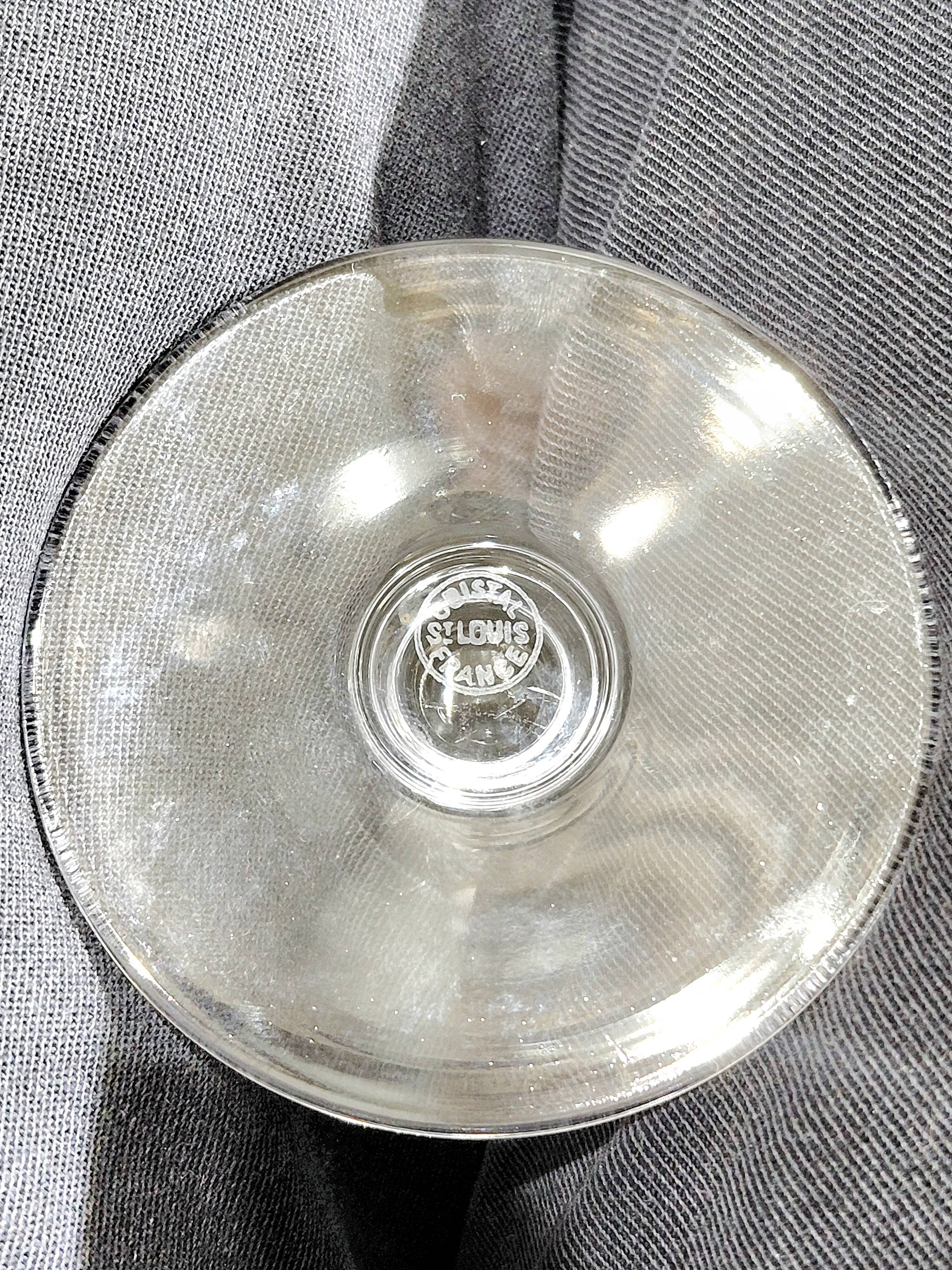 Saint Louis - 10 crystal champagne flutes - Lasalle model