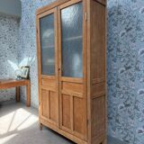 Large glass cabinet with hanging space