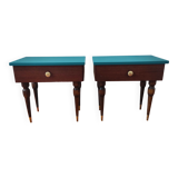 Paire de tables chevet vintage