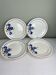 4 antique dinner plates