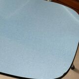 Set of 4 blue Formica chairs