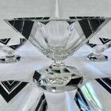 Karl palda art deco bohemian crystal cream service