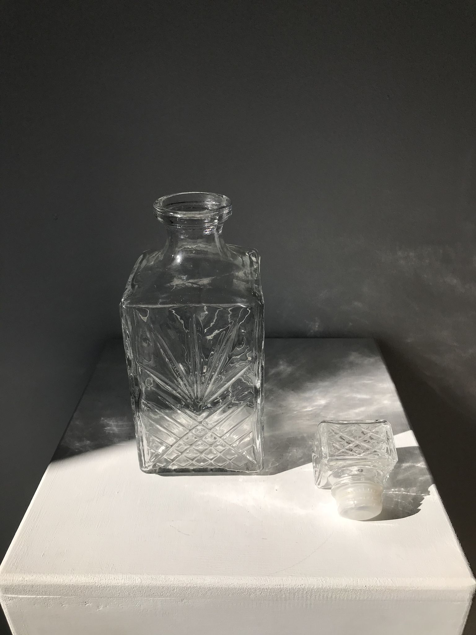 Carafe à whisky en verre