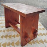 Small solid wood painter's bench