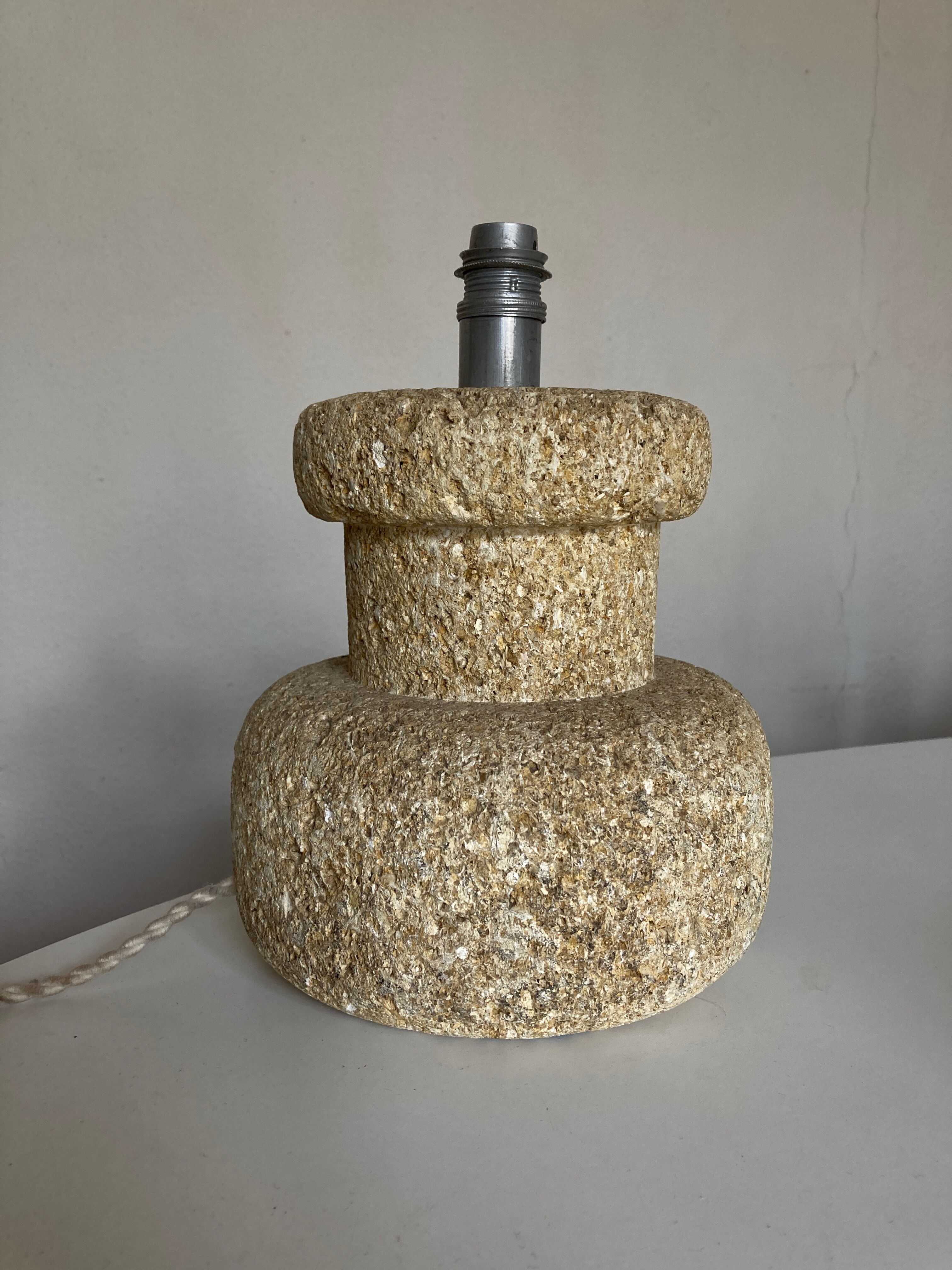 Baluster lamp 1970 in Gard stone