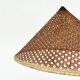 Vintage Conical Suspension – Rattan & Black Detail