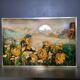 Oil painting on metal panel