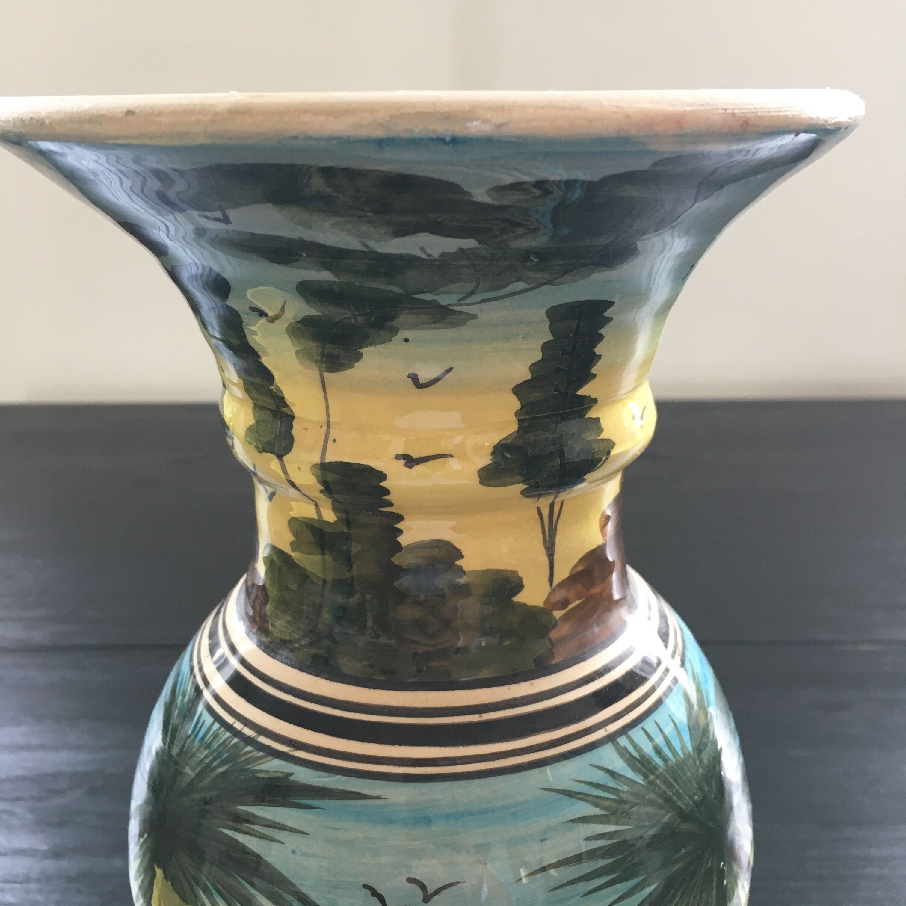 Vase déco cocotiers