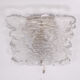 Applique murale avec abat-jour en verre, Peil & Putzler Chrystal, années 1960, Allemagne