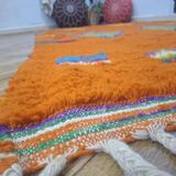 Handmade traditional Beni Ourain Berber rug, size 150 x 250 cm.