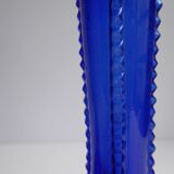 Pair of blue soliflore vases