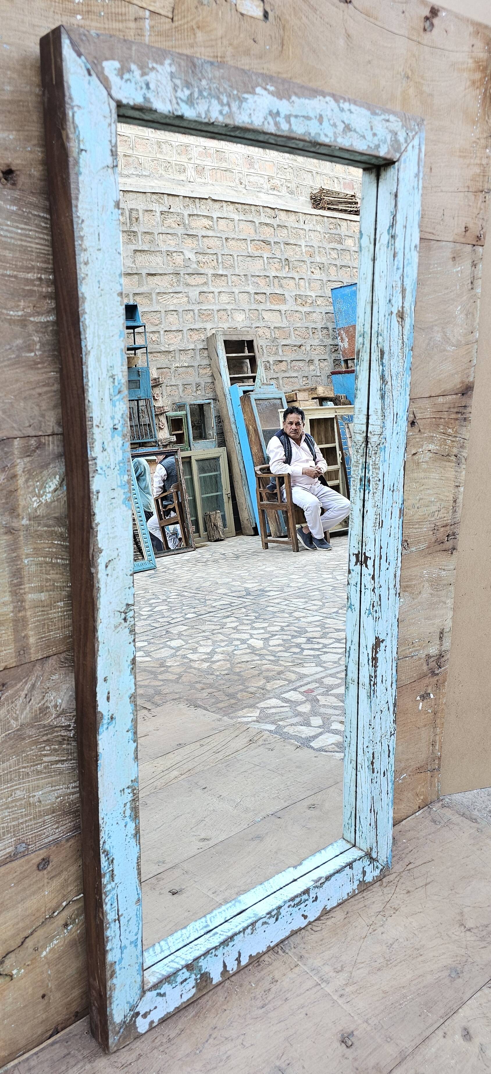 Teak mirror from Burma