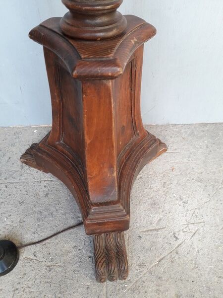 Lampadaire bois sculpté mouluré st empire ep 1930/40