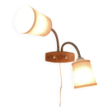 LARGE DOUBLE WALL LIGHT "1950 DESIGN".