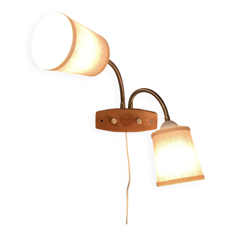 LARGE DOUBLE WALL LIGHT "1950 DESIGN".