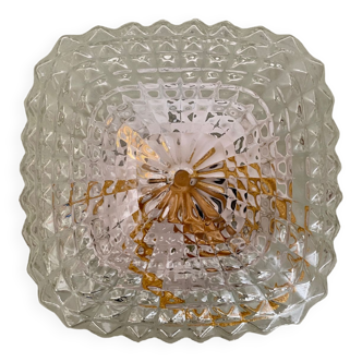 Vintage glass wall or ceiling light