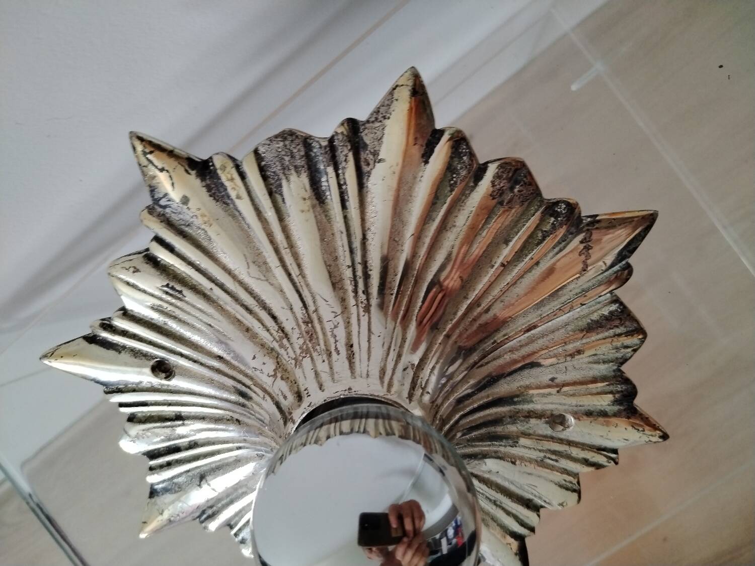 Superb Vintage Soleil mirror wall light