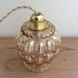 Glass globe pendant light