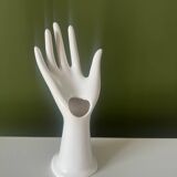White soliflore hand