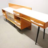 Modular desk and mid-century storage unit by Mojmír Požár, UP Závody, 1960s