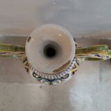 2 vases with double handles - faience from Desvres 1900