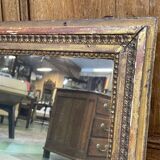 18th-century gilded wooden mirror