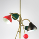 Lustre italien moon à 3 bras articulable multicolor