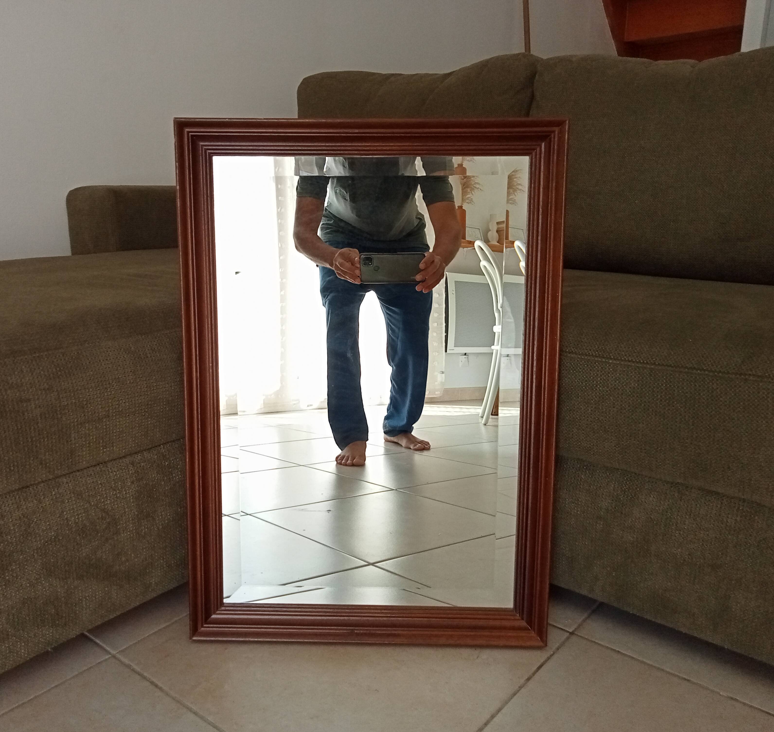 Vintage Italian mirror, beveled glass, 1960s