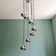 Large chrome metal cascade chandelier, design by Hans-Agne Jakobsson, 1960-70.