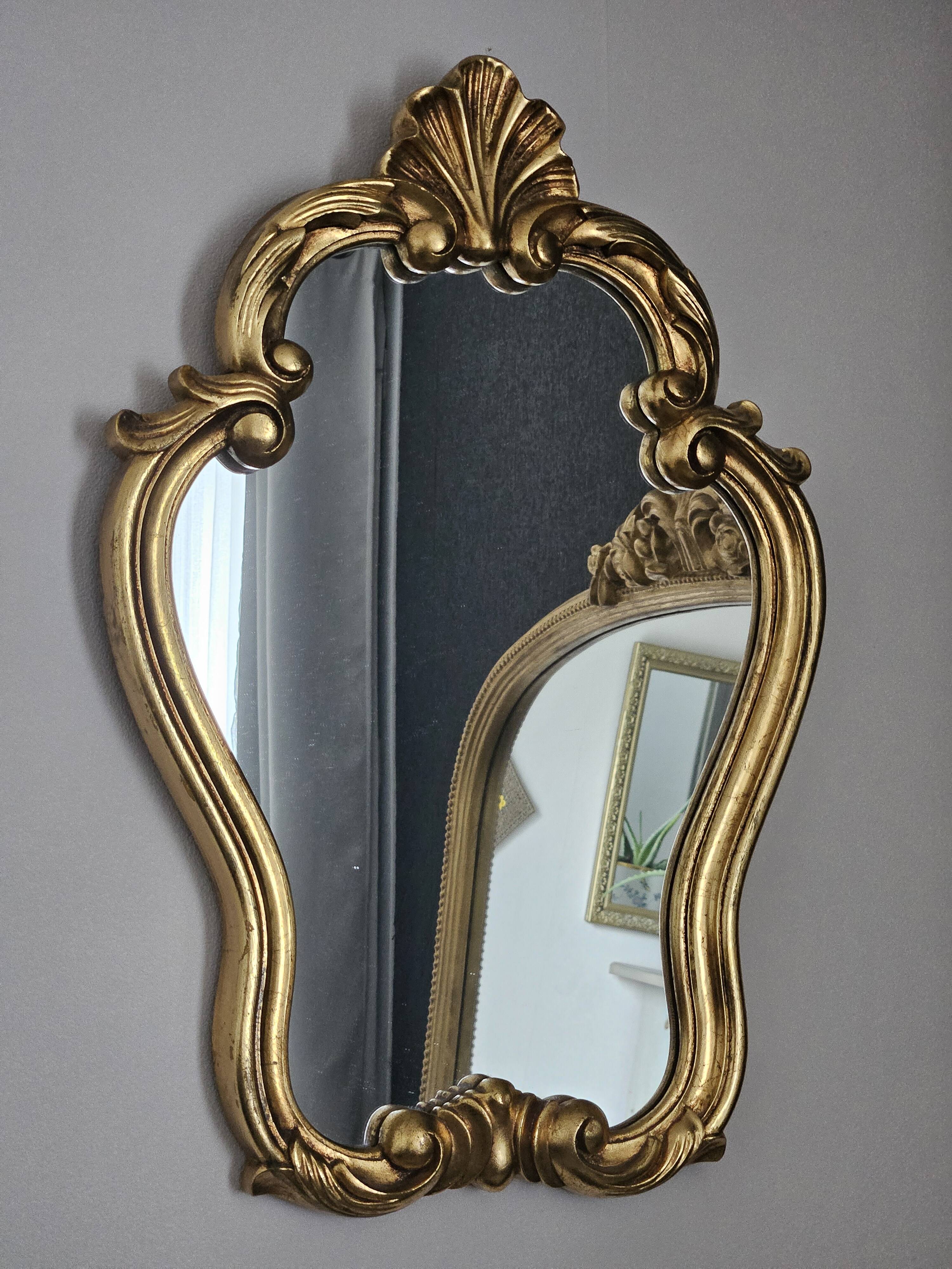 Vintage gilded Louis XV style mirror.