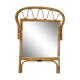 Vintage rattan mirror from the 1960s