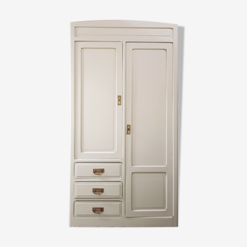 Linen wardrobe and wardrobe 2 doors 3 drawers