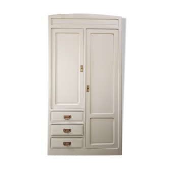 Armoire lingère et penderie 2 portes 3 tiroirs