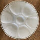 Set of 6 oyster plates