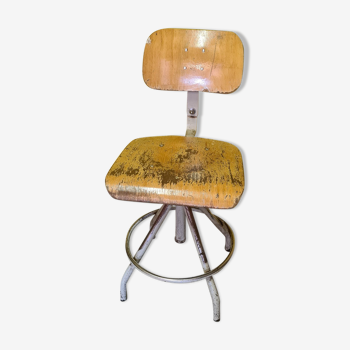 Vintage French Work Chair From Bao, From The 1960/70s.