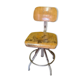 Vintage French Work Chair From Bao, From The 1960/70s.