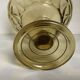 Large footed glass Art Deco moulded bowl