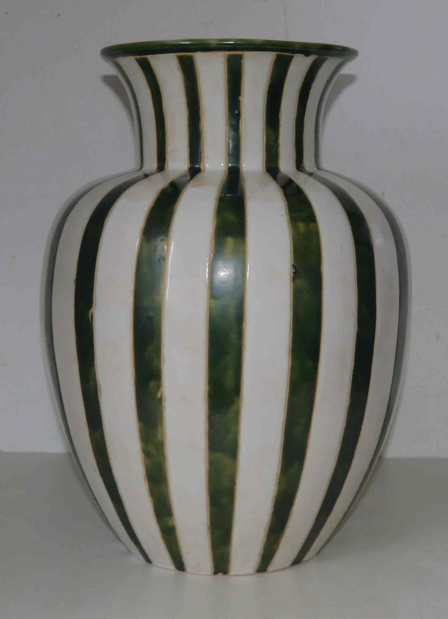 Vase potiche ancienne en céramique 40 cm années 50 signé « PH »