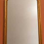 Antique gilded wooden mirror