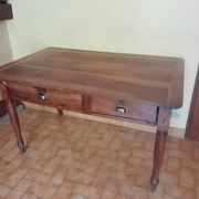 Solid wood desk in Louis Philippe style