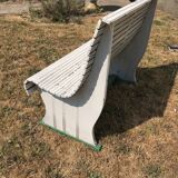 Wood garden bench