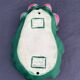 Vintage Vallauris ceramic catchall leaf radish handmade France