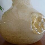 Vase with handle Scavo Seguso Vetri d'Arte iridescent glass Murano 1950