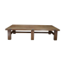 6-legged coffee table in solid oak 1950