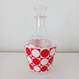 Small liqueur carafe, checkerboard pattern