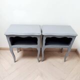 Pair of antique bedside tables