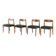 Set of 4 Danish Chairs 'Bjerremose'